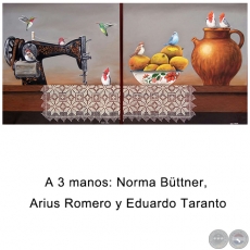 Sin ttulo - Dptico - A 3 manos: Norma Bttner, Arius Romero y Eduardo Taranto